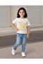 Girls White Embellished T-Shirt