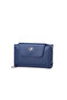 Women's Medium Size Multi-Card Holder and Coin Compartment Navy Blue Dona