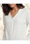 Women White Embellished Casual Blouse - 4