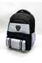 Water Resistant First School Bag Set of 3 Unisex Primary School Backpack 8010 Black-Grey - 3