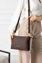 Genuine Leather Crossbody Bag Pl009-D Brown