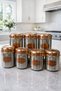 7 Piece Stainless Steel Storage Container Kitchen Organizer Set |   Anti-Crush, Anti-Tarnish, Anti-Scratch (Copper Color)
