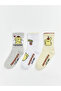 Esvab • Modern & Distinctive Pompompurin Embroidered Girls' Socks 3-Piece Set
