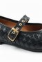 Yuppi Braided Black (2 cm) Oval Toe Daily Use Ballerinas - 7