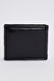Men's Black Card Wallet with Money Compartment - 3