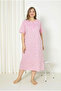 100% Cotton Short Sleeve Plus Size Mother's Nightgown 586