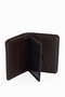 Men's Brown Textured Card Holder Wallet - 2