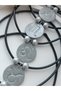 Gray Zodiac Sign Pendant Choker Collar Women's Necklace Handmade Silver Color - 7