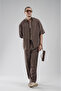Trend Biz Oversize Fit Men's Modal Pants Shirt Bottom Top Set - 2