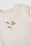 Baby Girl Gold Printed Ecru T-Shirt - 3
