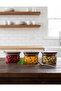 Set of 3 Glass Storage Containers 8 cm - 2