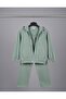 Boy's Hooded Zippered Jacket and Pants Top and Bottom Set - 2