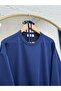 Altınay Tunic with Sleeves and Six Buttons - Zn2147 Navy Blue - 2