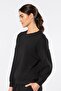 Women's Crew Neck Sweatshirt 3613/Black - 5