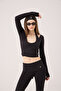 Tied Crop Cut Ellen Bolero Black - 3