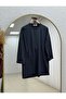 Altınay Tunic with Sleeves and Six Buttons - Zn2147 Anthracite