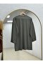 Altınay Tunic with Sleeves and Six Buttons - Zn2147 Khaki - 5