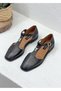 26Y-015-7099 Genuine Leather Strap with Buckle Women's Flat Daily Stylish Shoes