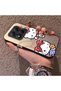 Silicone Edge Hard Back Phone Case Kitty Pattern Compatible with Poco X7 5g