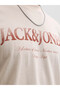 Jjdevın Daytona Prınt Tee Beige Men's T-Shirt 12290173 - 6