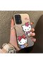 Silicone Edge Hard Back Phone Case Compatible with Samsung Galaxy A23 Kitty Pattern - 2