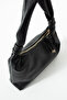 Black Women's Piping Hand and Shoulder Bag - 4