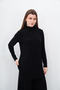 High Collar Sandy Tunic-Black - 6