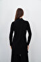 High Collar Sandy Tunic-Black - 3