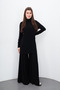 High Collar Sandy Tunic-Black - 8