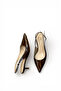 Women's Brown Matte Short Heel Stiletto Open Back New Season Sa222