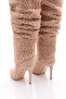 4244-22K Women's Pointed Toe Long Boots with Fur - 3