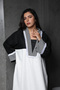 Black and white jalabiya. modest and maxi jalabiya - 2