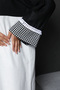 Black and white jalabiya. modest and maxi jalabiya - 4