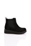 075 Women's Stretch Detailed Zippered Thick Sole Chelsea Boots