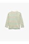 Cotton Long Sleeve Crew Neck Printed T-Shirt - 5