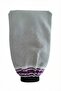 Black/Grey Bath Shower Scrub Exfoliating Glove 100% Floss Silk Women Men - 6