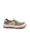 Lightweight Design Men's Laceless Comfortable Khaki Color Linen Shoes
