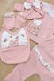 Baby Girl Scalloped Luxury Embroidered 5-Piece Hospital Release Newborn Set Stl7167 - 4
