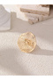 Textured Hollow Carved Ring - 3