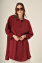 Women's Comfortable Fit Pocketed Modal Cap Claret Red 31003 - 4