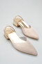 Women's Open Back Elastic Glittery Heeled Shoes Gold