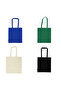 Pack of 5 - Reusable Jute and Cotton Beach Bag - Assorted - 3