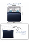 Solid Duvet Cover Set 4-Pcs, Queen Size 200×240cm, Brushed Microfiber,( Without Filler ) - 3