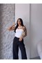 Women's Metal Detailed Halter Neck Crop Blouse - 3