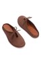 Women's Suede Bow Detailed Casual Slippers 6344 Brown Suede - 2