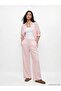 Pink Oversize Linen Women's Shirt (S6) - 2