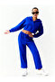 Casi̇ Women's Hooded V-Neck Pipe Leg Sweatpants Set - 2