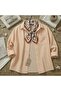 Natural Linen Fabric Loose Fit Comfortable Cut Shirt Kavunichi
