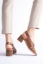 Genuine De Leather Rtopedi̇k Poly Sole Caged Design Women's Sandal Sandals 29 - 4
