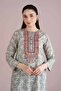 2 Piece - Printed Embroidered Suit - PE 26-250 - 2
